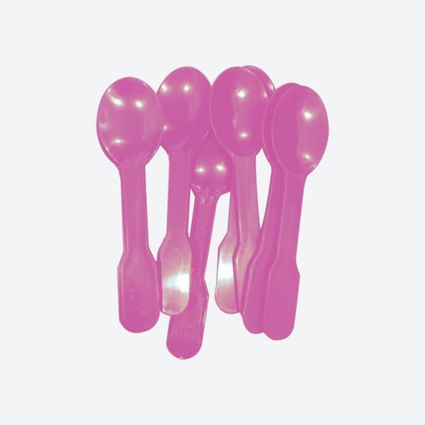 pink ice cream spoon